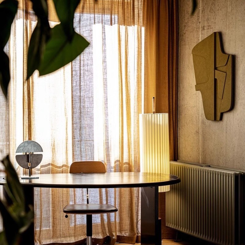 砂岩手绘a几何立体木雕客厅装饰画玄关走廊侘寂风抽象卧室床头挂