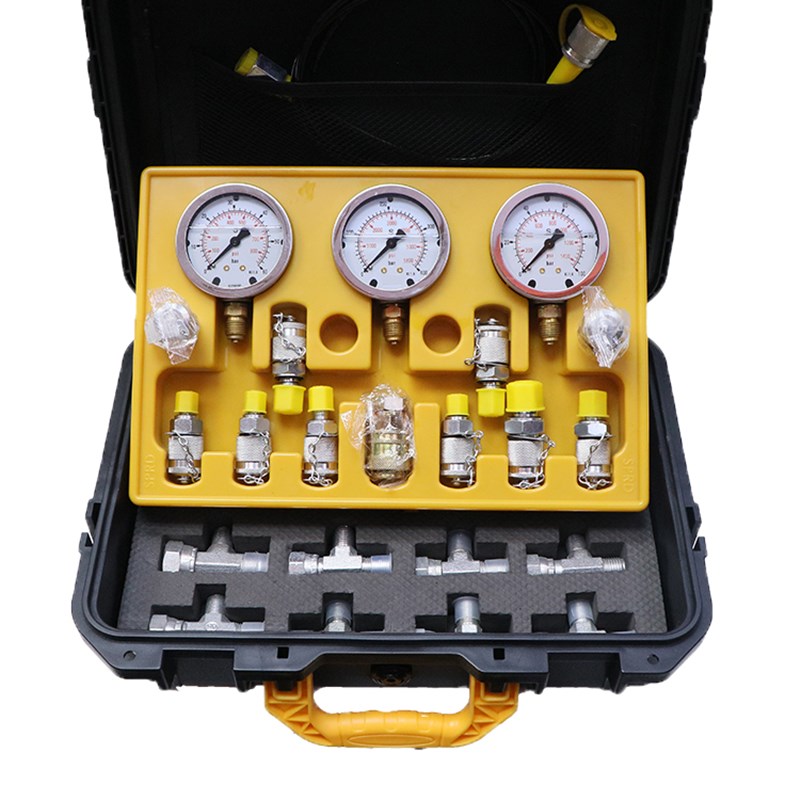 挖掘机液压油压力测压表测压检测表压力J表套装维修液压表国测压