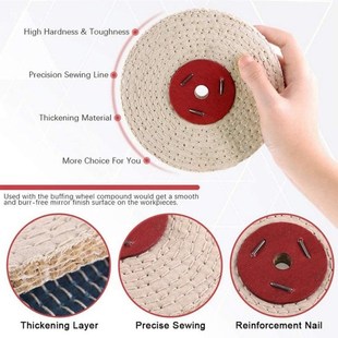 Wheel with Hole Inch Cloth ArboLr Polishing