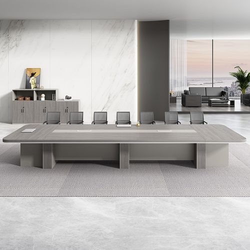 加厚会议桌椅组i合简约现代会议室长方形办公桌长桌洽谈桌6-20人