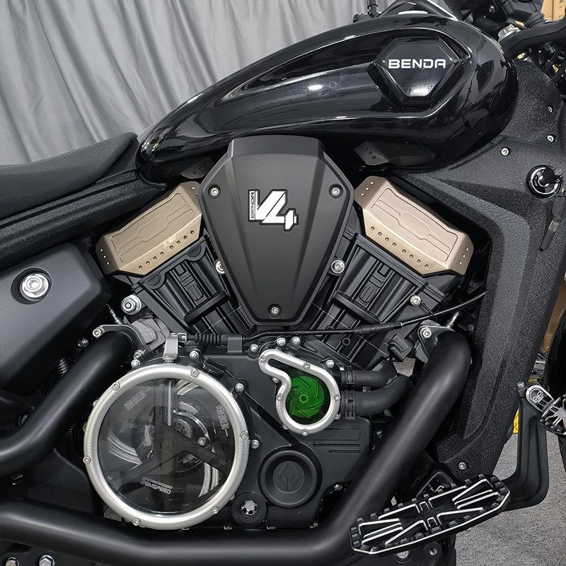 适用奔达黑旗500改装发动机装饰I盖 黑旗500离合配件