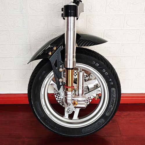 电动车前减震器前轮总p成适用于九号小牛改装倒置轮毂46芯结实耐