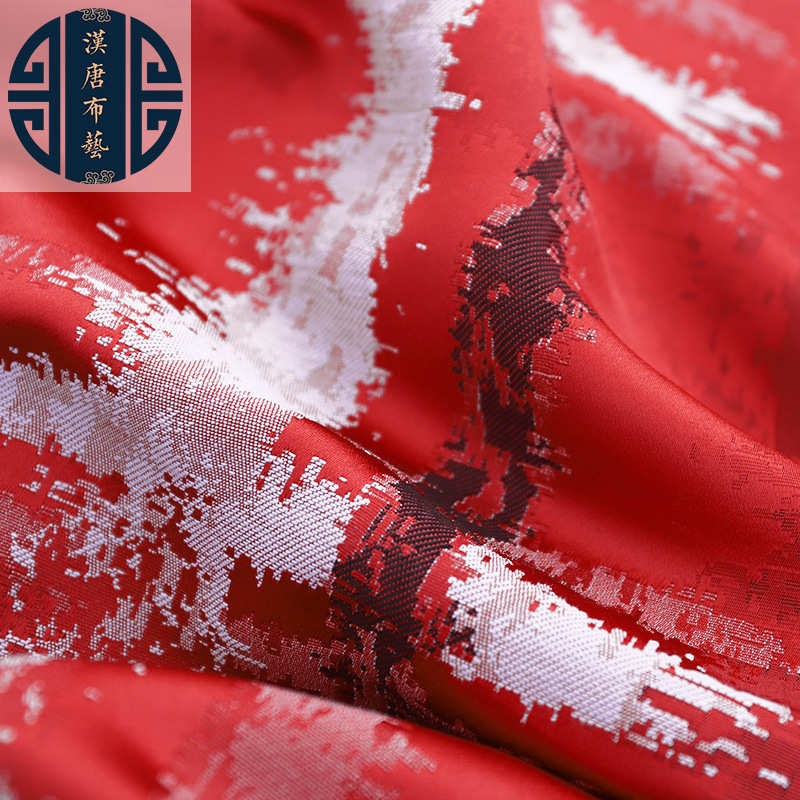 高精密提花色织提花布轻奢梭A织布艺面料织锦缎窗帘沙发布