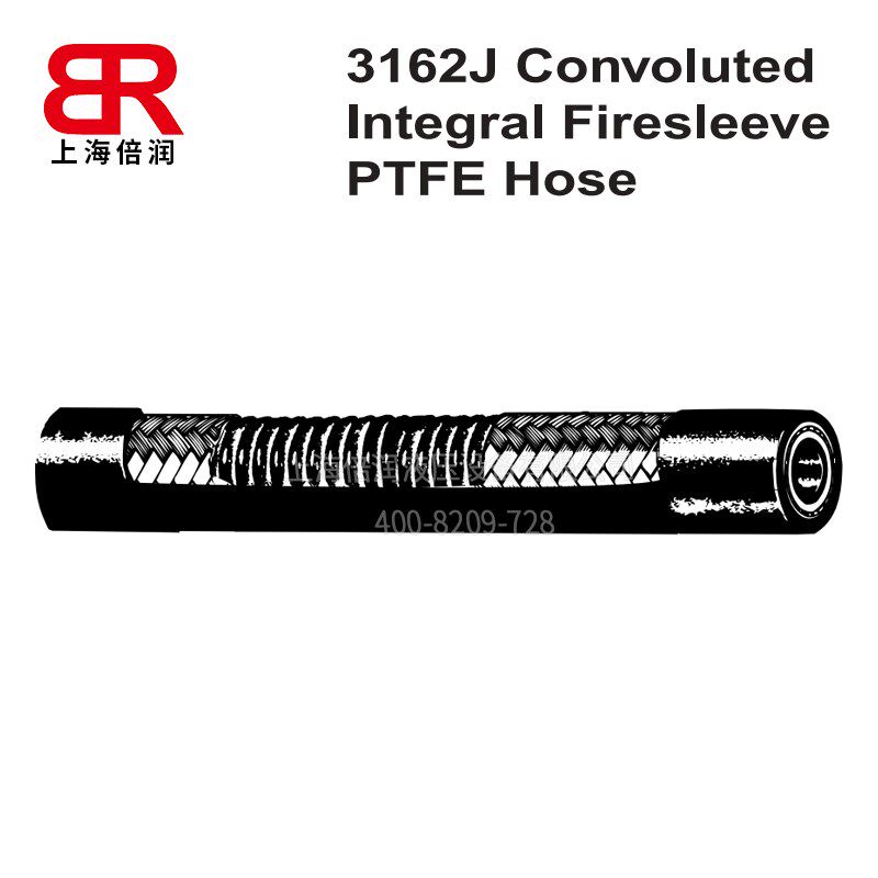 3162J Convoluted Integral Firesleeve UPTFE Hose