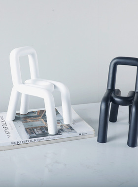 创意迷你小椅子造型摆s件简约客厅家居样板房售楼处软装饰品