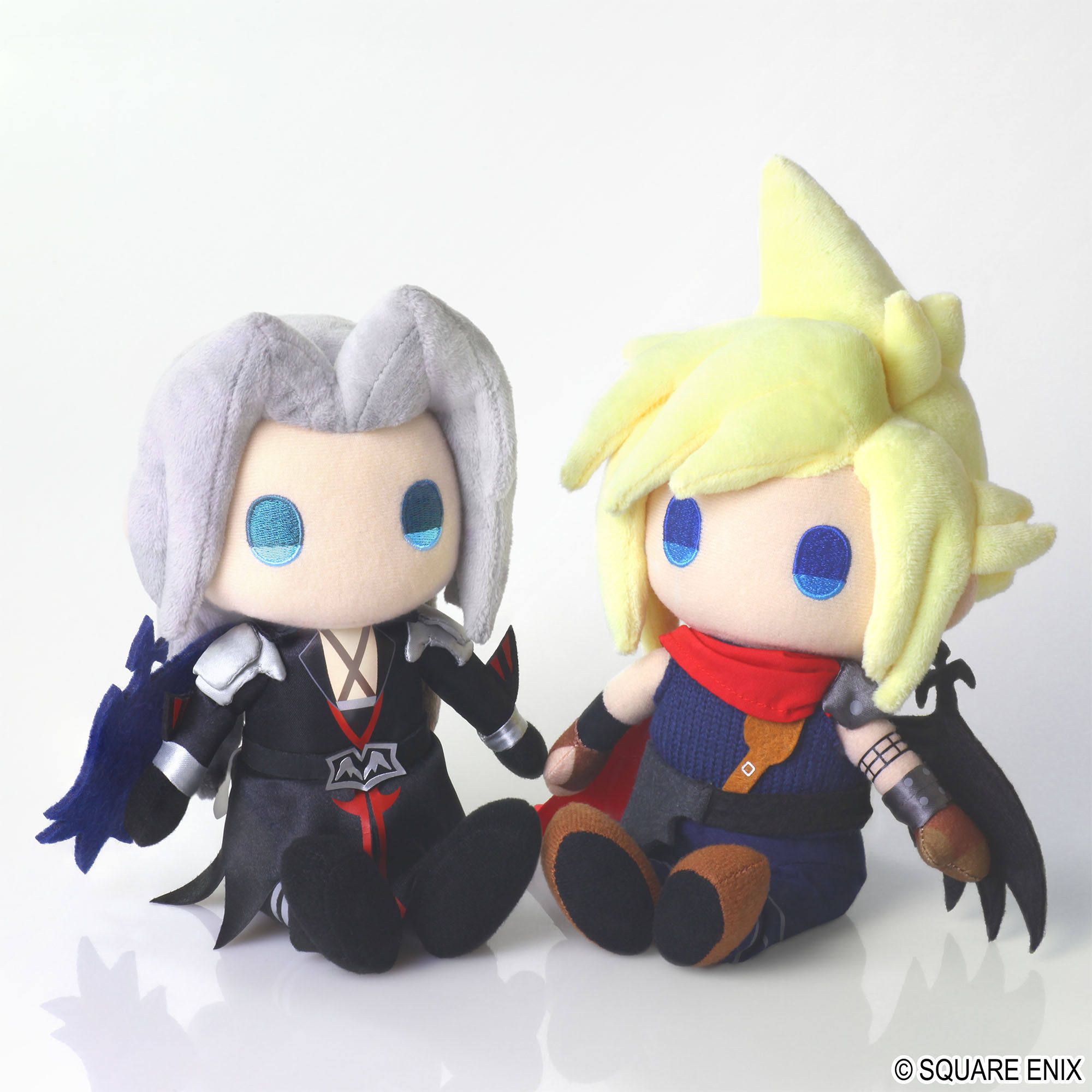 【入魂】预售 SE 最终幻想7 最终幻想15 FF7 FF15 坐姿毛绒玩偶公