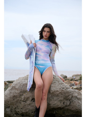 KAYASUBA冲浪潜水湿衣 潜水服 露背 修身显瘦连体湿衣 曼波系列