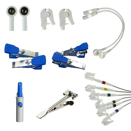 心电监护仪心电图机4.0转接头转接夹式扣式动物电极快速安装方便