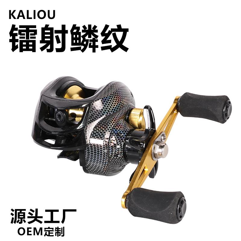 跨境防炸线金属渔轮路亚鱼轮远投轮雷强打黑渔线轮渔具水滴轮