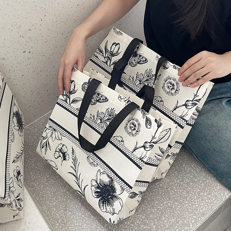 网红复古服装店手提袋定制印logo女装衣服礼品包装袋环保袋购物袋