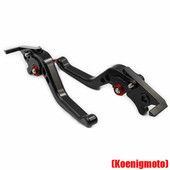 C改装 摩托车龙嘉 LJ250 刹车把手离合拉杆牛角手柄配件 V咖