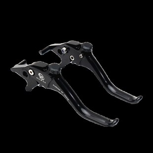 铝F合金短款 适用光阳 23年改装 两指竞技刹车手把牛角车 AK550