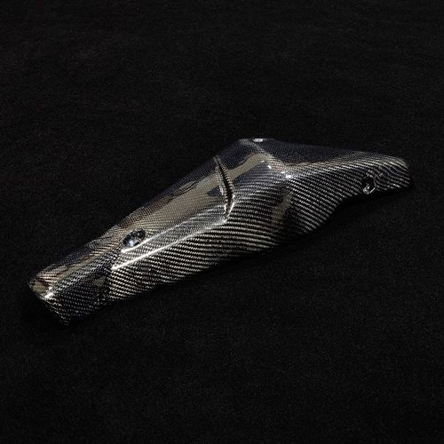 适用凯越525X 500X 400X 改装碳纤维L防烫板排气管隔热保护罩配件