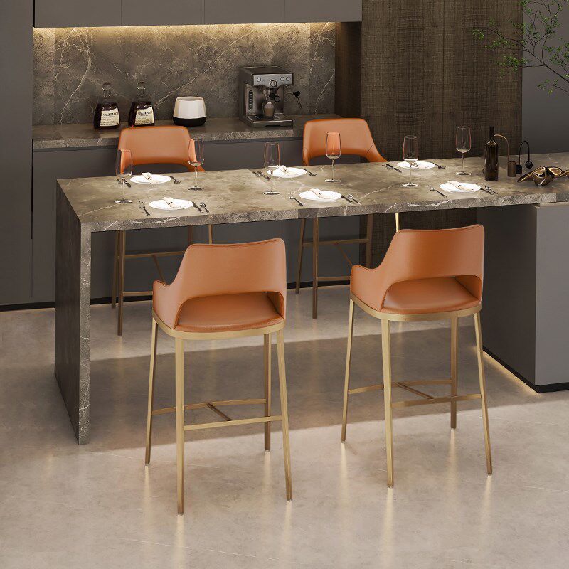吧台椅子高脚凳子现代简约家用欧式B美式轻奢中岛台倒台椅子高710