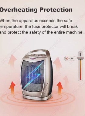 Electric Room Heater Oscixllating Ceramic PTC Space Warmer