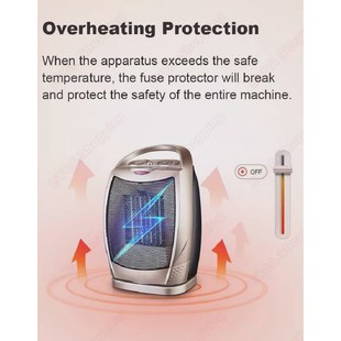Electric Room Heater Oscixllating Ceramic PTC Space Warmer
