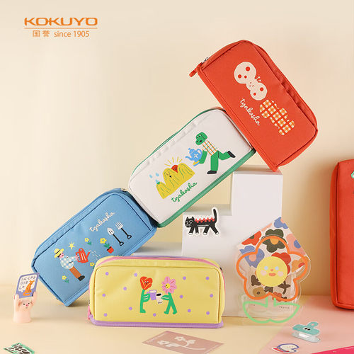 kokuyo日本国誉笔袋塔卡沙限定第三弹TYAKASHA联名HACO笔袋设计感高颜值小巧便携大容量收纳袋笔盒官方旗舰店