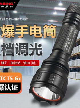 华升黑豹WFL-503防爆手电筒化工厂加油站防爆化充电手电筒防水