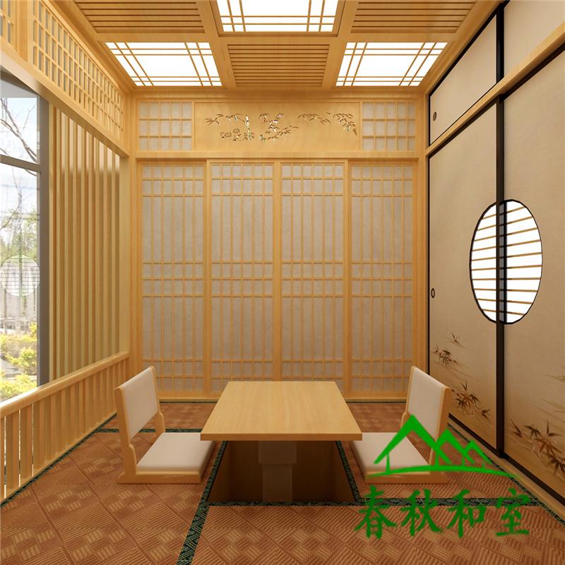 实木日式榻榻米和室中式书房阳台客厅房间床柜一体整体定制塌塌