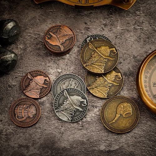 星界复古金银铜金属币跑团纪念