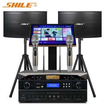 狮乐（SHILE） OK555C+KTV04+SH11+K8 专业家用K歌音箱设备套装