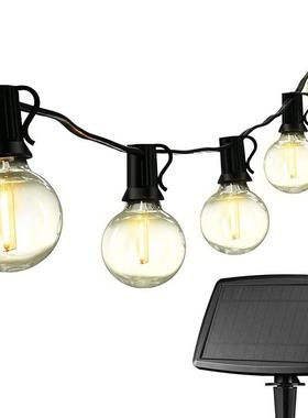 G40灯串庭院圣诞节日装饰太阳能灯串美欧英规LED灯串