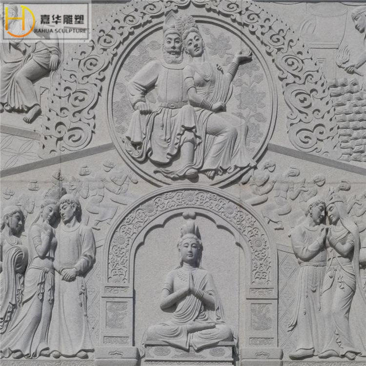 汉白玉浮雕古代人物大理石墙壁浮雕砂岩浮雕石雕石材浮雕壁画雕刻