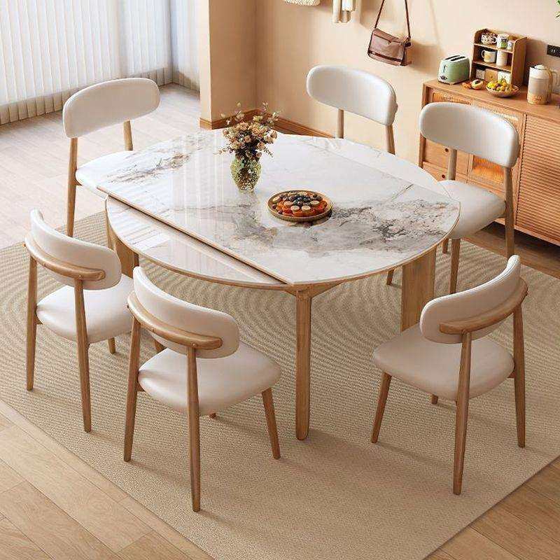 岩板实木餐桌椅组合现代简约家用小户型伸缩折叠方圆两用吃饭桌子,收纳整理,烫衣板及配件,淘宝优惠券,粉丝福利购,淘宝优惠卷