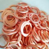 河北紫铜垫片垫圈规格紫铜垫200pcs多种退火耐腐蚀密封耐高温防漏