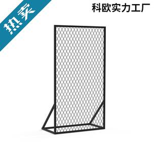 网格展示架铁艺网格隔断菱形网格片铁丝网幼儿画报作品折叠展示架