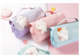 Case Portab Big Decompression Pencil Cat Box 速发Cute