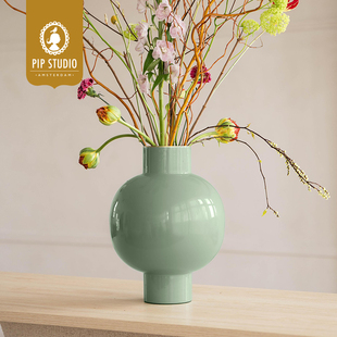 Studio金属花瓶高颜值客厅摆件插花复古官方正品 Pip 荷兰进口