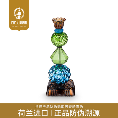 PipStudio玻璃烛台摆件欧式复古