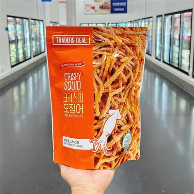 超市网红Traders Deal韩国进口香脆鱿鱼丝条休闲聚会解馋海产零食