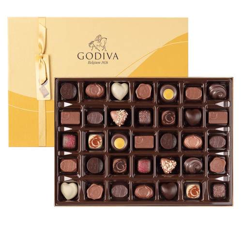 比利时进口歌帝梵Godiva夹心巧克力金装礼盒伴手礼生日礼物包邮