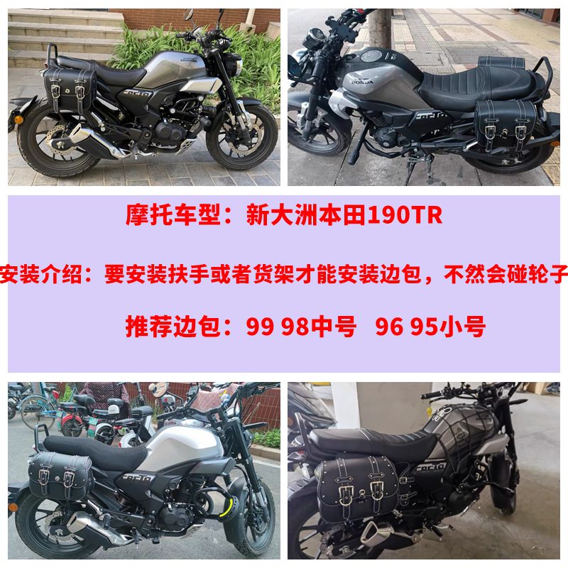 纳利幼狮250摩托车边包19s0TR扶手架鸷道190SS无极300AC挂包靠背