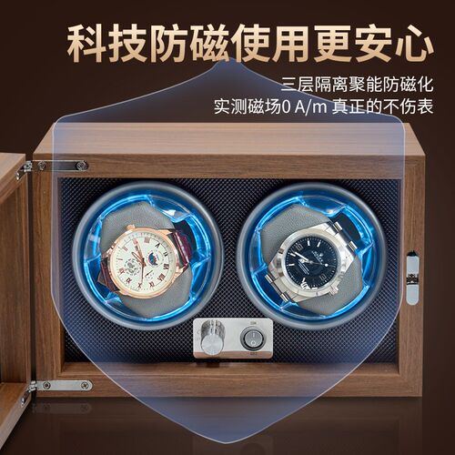 新SW德国全自动木质摇表器机械表家用转表器N上链手表表盒转动放