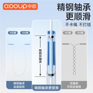 新跳绳儿童小学专用m中考学生幼儿园初学竞速初中生不打结双轴承