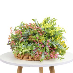 人造花满天星桉树叶 家居装饰摆件节日气氛布置仿真花绿植