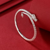 新中式 国风设计感蛇年手镯女ins神龙摆尾霸气手环开运手饰情侣礼