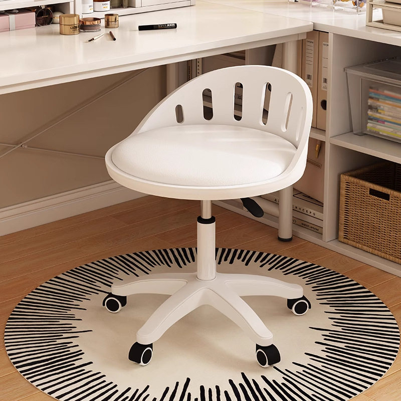 奶油风化妆椅家用椅子轻奢梳妆台凳子女生卧室升降转椅美甲凳滑轮,住宅家具,梳妆凳,淘宝优惠券,粉丝福利购,淘宝优惠卷