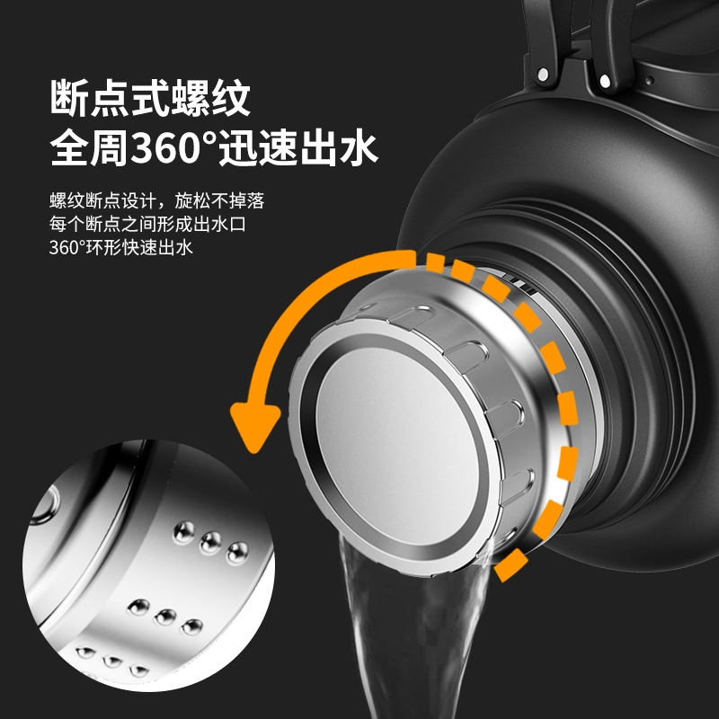 极速WEISS/唯水全钢316保温B壶家用车载户外超大大容量可携式真空