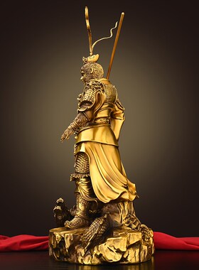 新品多吉缘黄铜斗战胜佛摆件家居铜器F工艺品书房客厅办公室桌面