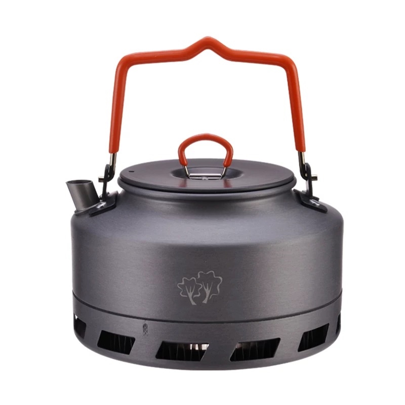 极速户外炊具烧水壶可携式野营用品野外登山H煮茶壶1.1/1.6L咖啡