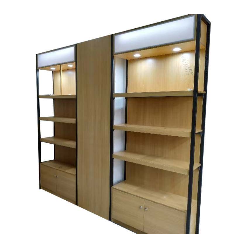 新品定制超市钢木便利店货架1919华致酒库红酒名酒展示Y柜烟酒柜