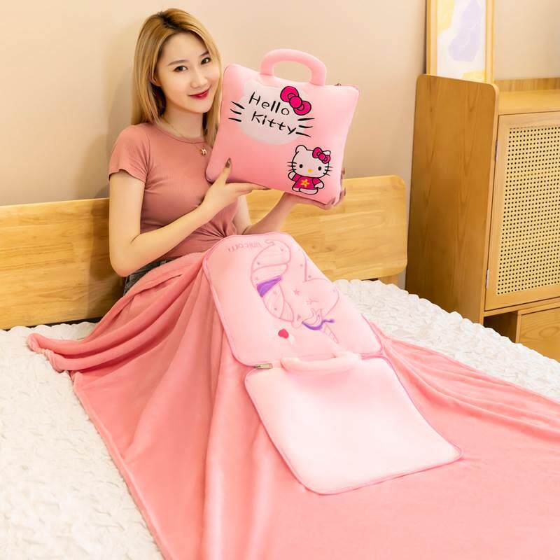 新品抱枕被子两用二合一  四季z通用汽车折叠毯枕头办公室午睡毯