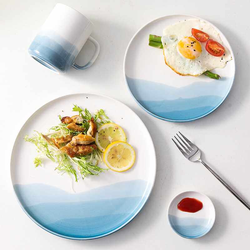 极速Disc Tableware Western Food Plate Ins Style NoUrdic Cera