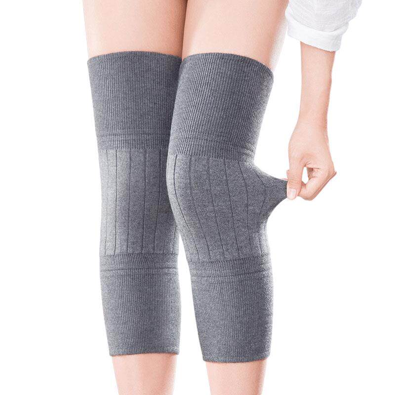 新品绒羊护膝盖保暖m老寒腿女士男士关节老年人睡觉专用防寒加长