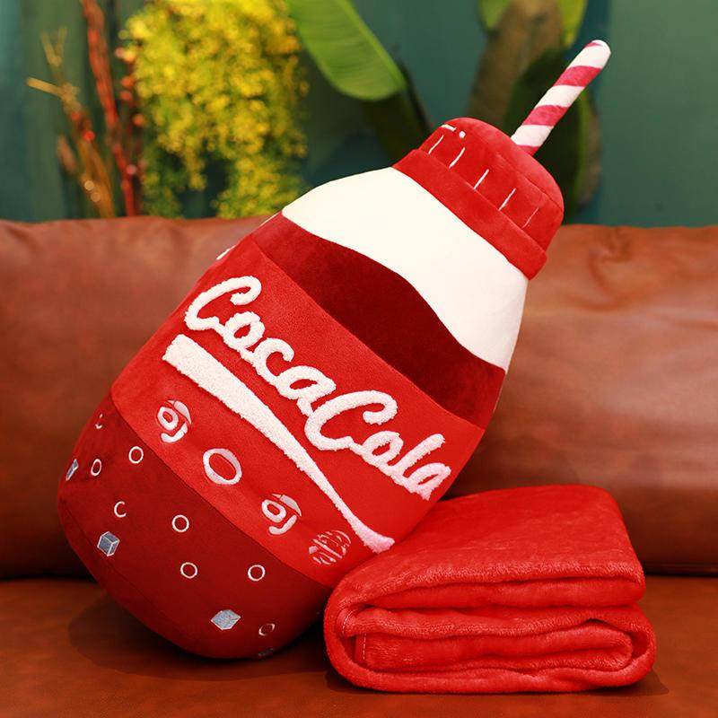 极速二合一AD钙奶创意抱枕被子两用办I公室午睡毯子枕头毛毯车用,居家布艺,抱枕被,淘宝优惠券,粉丝福利购,淘宝优惠卷