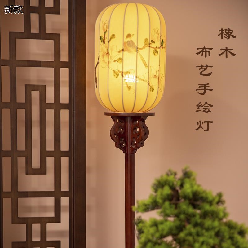 极速中式实木落i地灯宫廷羊皮灯婚礼寿宴舞台戏曲道具橡木灯笼路